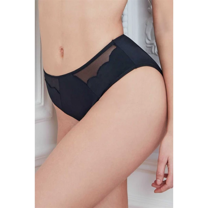 Kadın Mikro Kumaş Tüllü Slip