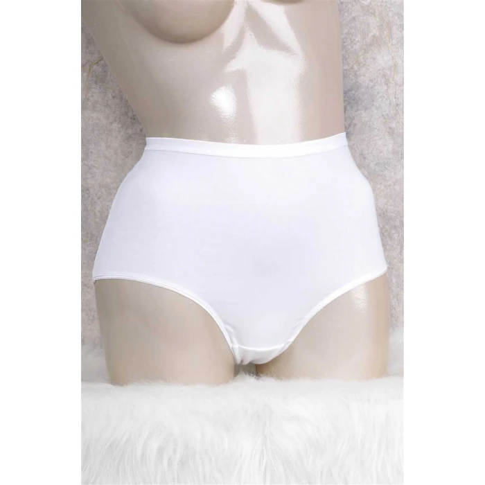 Kadın Pamuklu Yüksek Bel Geniş Bel Lastikli Külot