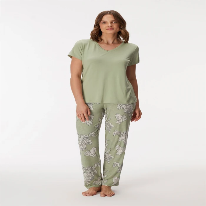 Kadın T-shirt Ve Pantolon Takım