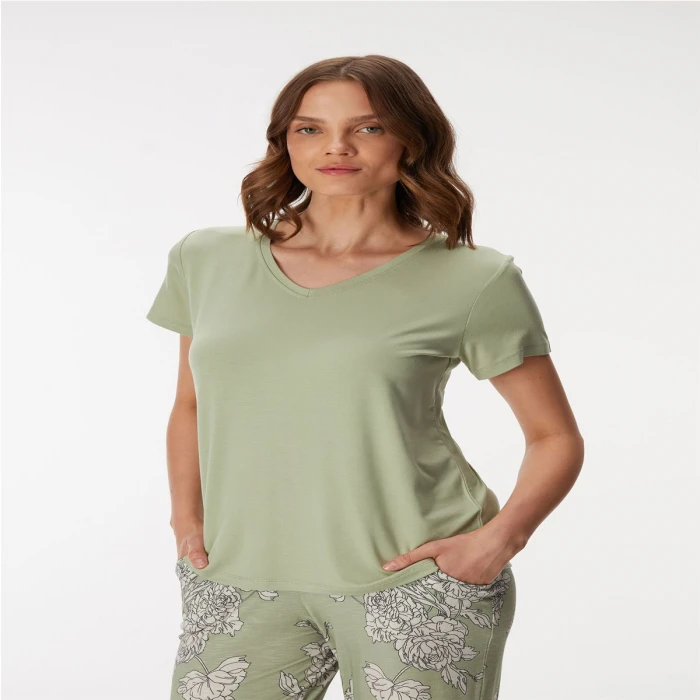 Kadın T-shirt Ve Pantolon Takım