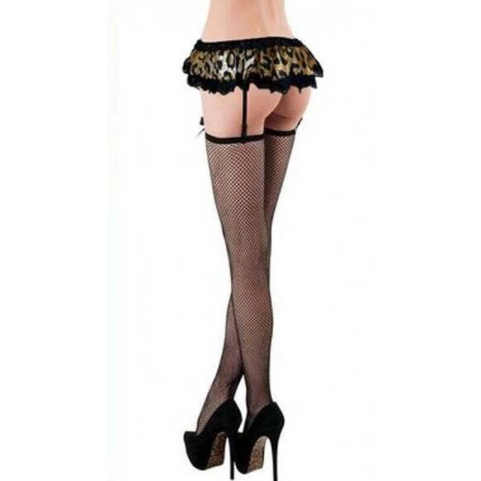 Leopar Desenli Mini Etek