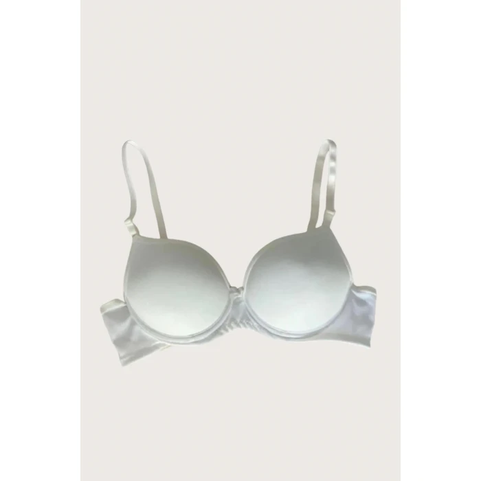 Mikro Kumaş Push Up Dolgulu Balenli Günlük Tek Destekli Sütyen