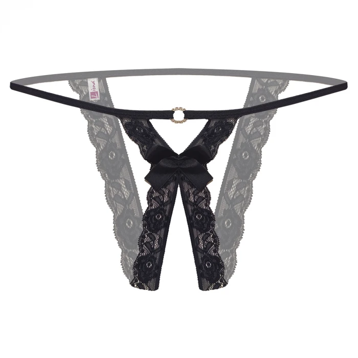 Özel Bölgesi Açık Taşlı Büyük Beden Fantezi Bato Külot