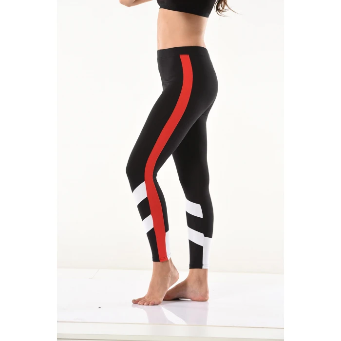 Şeritli Kadın Tayt 0588