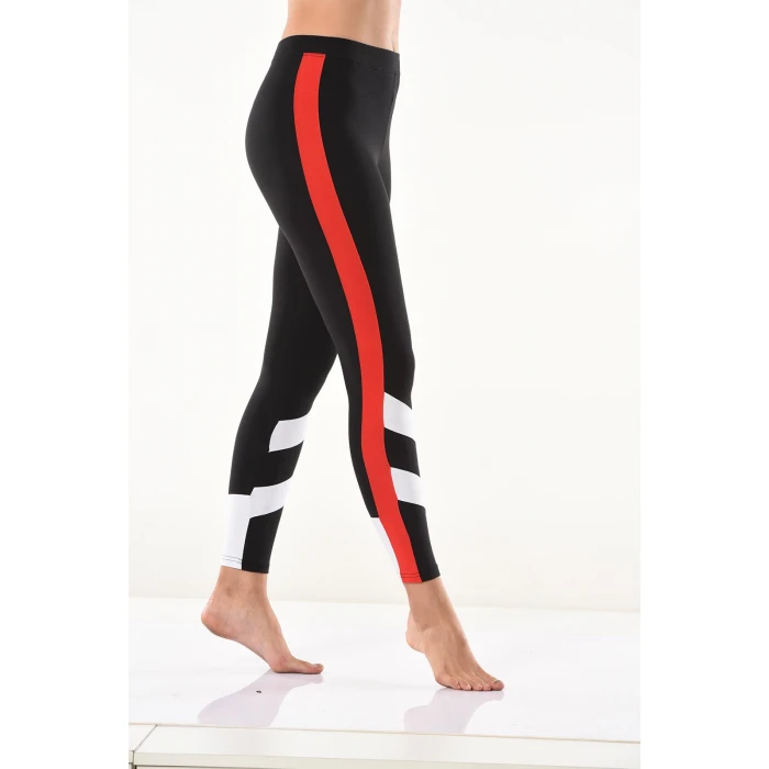 Şeritli Kadın Tayt 0588