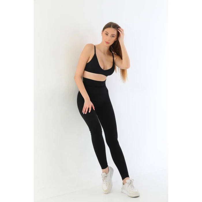 Siyah Mı 3904 Göğüs Altı Yüksek Bel Toparlayıcı Tayt