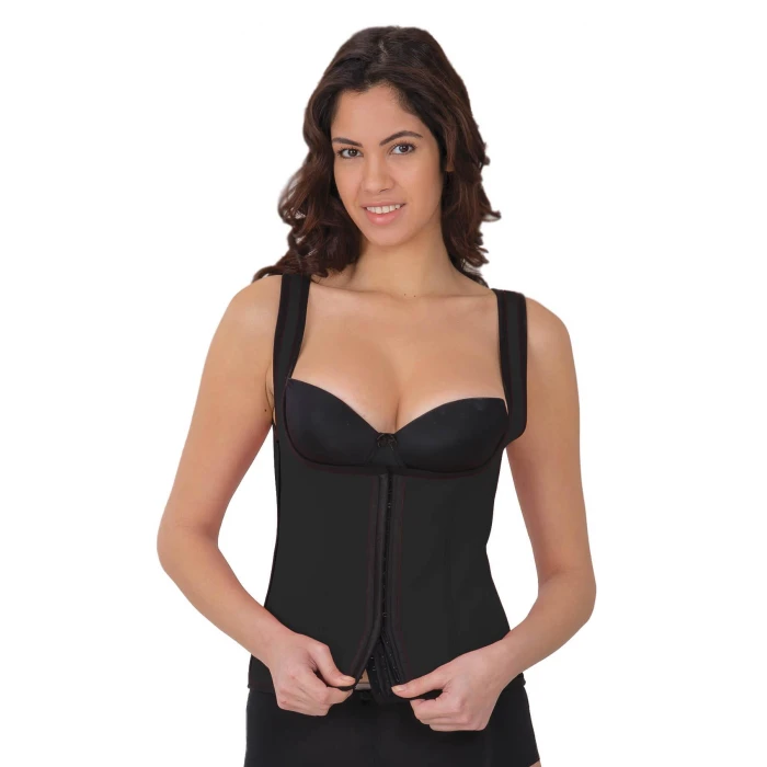 Siyah Mı 9173 Agraflı Göğsü Açık Atlet Korse