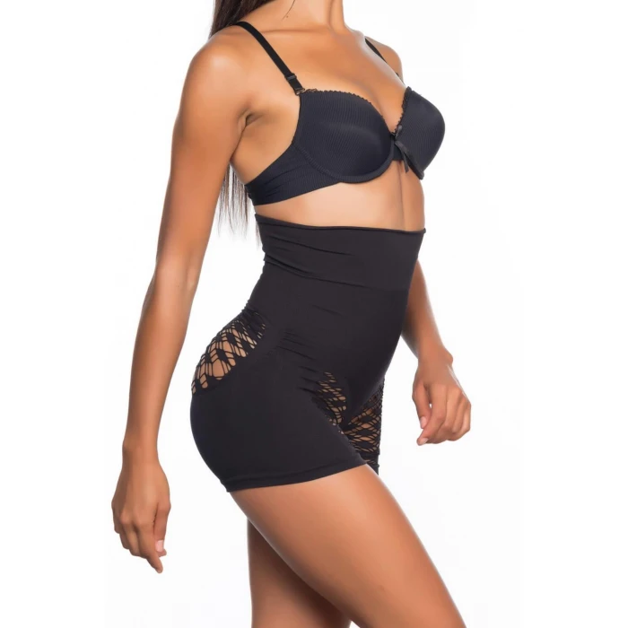 Siyah Mı Emay 2064 Popo Açık Fantezi Boxer Korse