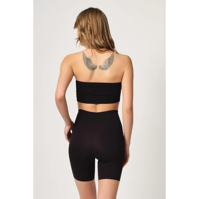 Siyah Mı Emay 2707 Lazer Yüksek Bel Paçalı Korse