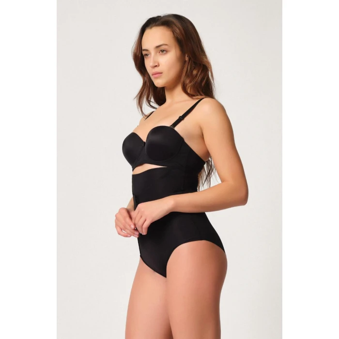 Siyah Mı Emay 2932 Double Karın Agraf Destekli Slip Lazer Korse