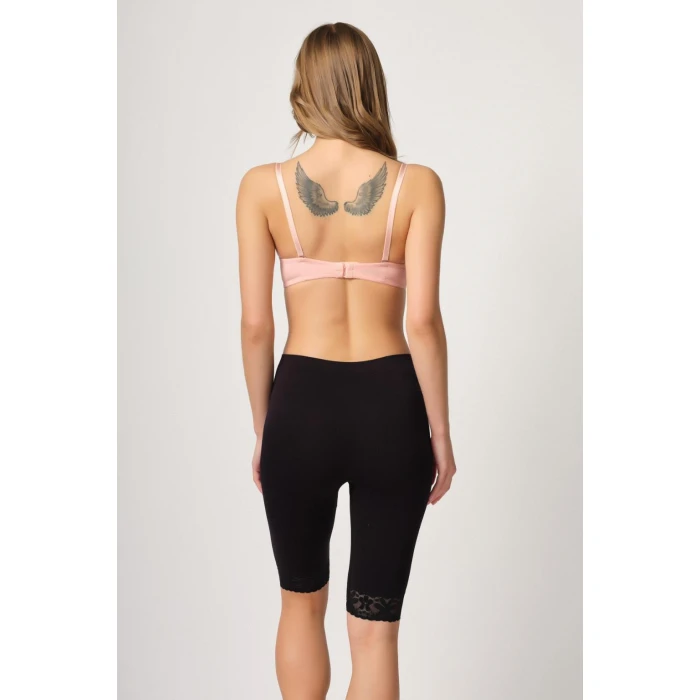 Siyah Mı Emay 3004 Soft Uzun Paça Dantel Boxer