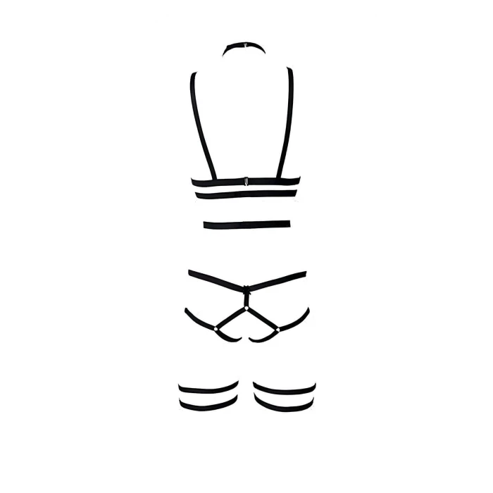 String - Sütyen Jartiyer Harness Takım - Brf142