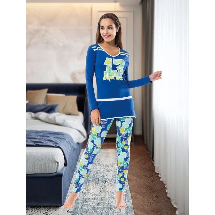 Uzun Kol Kadın Pijama Takım 1118