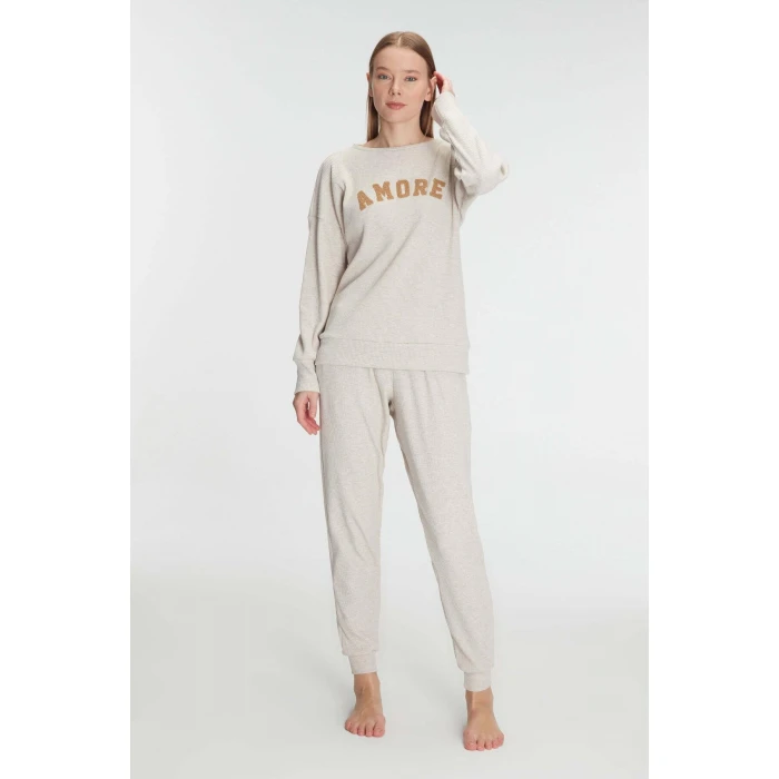Yeni Sezon Kışlık Pamuklu Uzun Kol Pijama Takımı