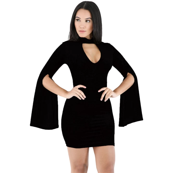 B101395 Kesik Kol Fantazi Elbise