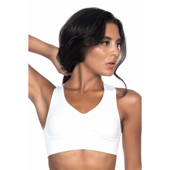 Beyaz Mı Emay 4011 Sporcu Toparlayıcı Büstiyer