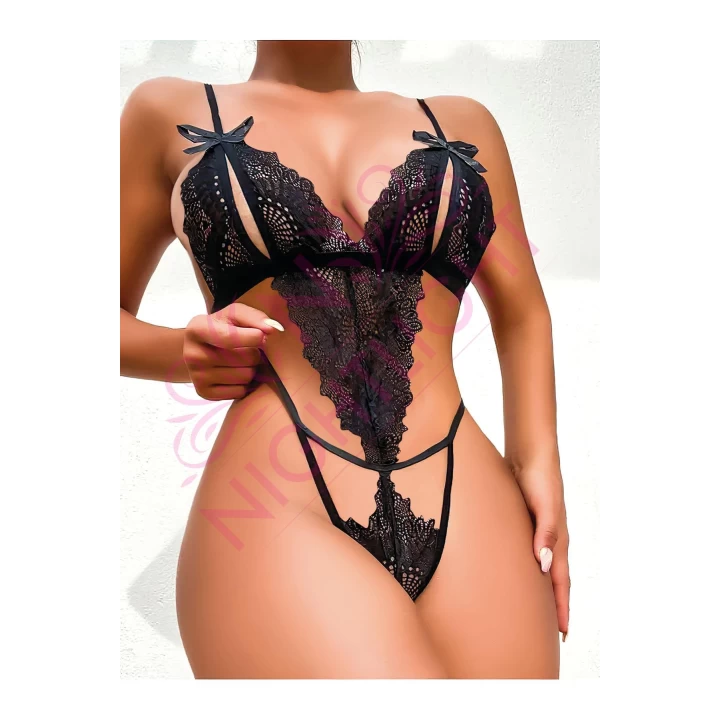 Dantel Desenli Fantazi Body