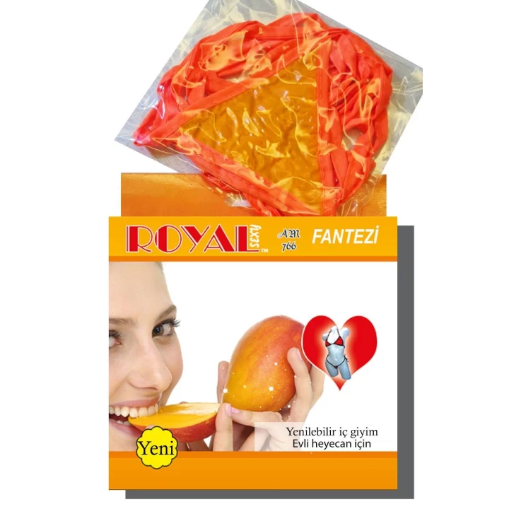Fantezi Tüketilebilen Yenilebilir Mango Aromalı İç Çamaşırı Takımı