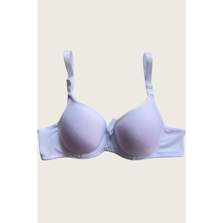 Mikro Kumaş Push Up Dolgulu Balenli Günlük Tek Destekli Sütyen