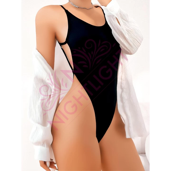 Sırt Dekolteli Çekici Fantazi Body