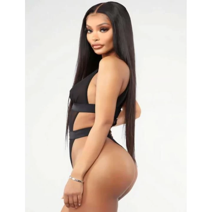Siyah Transparan Tül Fantezi Babydoll