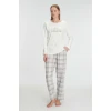 Anıl Uzun Kol Pamuklu Kışlık Pijama Takımı