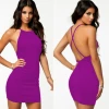 B101050 Sırt Dekolteli Mini Elbise