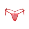 Bağcıklı Transparan Kadın Kırmızı İç Çamaşırı