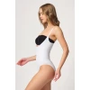 Beyaz Mı Emay 2043 Göğsü Açık Agraflı Body Korse