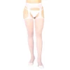 Beyaz Özel Bölgesi Açık Fantazi Külotlu Çorap Brf1054