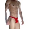 Erkek  Arkası Metalli Kırmızı Tanga Çamaşır