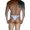 Erkek  Beyaz Arkası Büzgülü Brazillian Slip