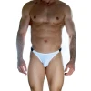 Erkek  Beyaz Arkası Büzgülü Brazillian Slip