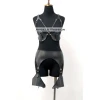 Erotik Deri Jartiyer Harness Takım, Kadın Fantezi İç Giyim - Brf1220