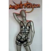 Fantazi Erotik İç Giyim Deri Body Harness