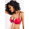 Githa Foam Cup Push Up Bra,şarap Renk Straplez Konforlu Ve Şık Sütyen