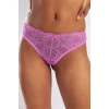 Golshan Gcolors Brazillian Külot, Kadın Dantelli Koyu Pembe  Brezilyan Külot