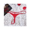 Halkalı Mini Kırmızı Kadın Fantezi G String
