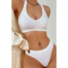 Kadın Beyaz Seamless Tanga Sütyen Takım