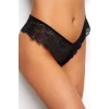 Kadın Siyah Dantelli Seksi Külot