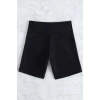 Kadın Siyah Önden Bağcıklı Deniz Şortu
