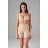 Kadın Ten Dikişsiz Popo Açık Kalça Dikleştirici Kısa Tayt Şort 8303