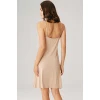 Kadın Viskon İnce İp Askılı Kısa Elbise Altı Kombinezon