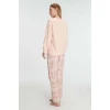 Pamuklu Kışlık Uzun Kol Kadın Pijama Takım