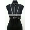 Püskül Ve Deri Büstiyer Harness, Püsküllü Clubwear, Deri Büstiyer - Brf767