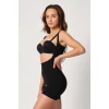 Siyah Mı Emay 2834 Göğsü Açık Ferumalı Tül Popo Boy Lazer Korse