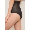 Yüksek Bel Sıkılaştırıcı Siyah Külot Korse