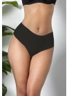 3lü Paket Dikişsiz, İz Yapmaz, Lazer Kesim, Yüksek Bel Slip Külot Siyah (brf21263)