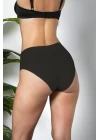 3lü Paket Dikişsiz, İz Yapmaz, Lazer Kesim, Yüksek Bel Slip Külot Siyah (brf21263)