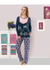 Baskılı Kadın Pijama Takım 814